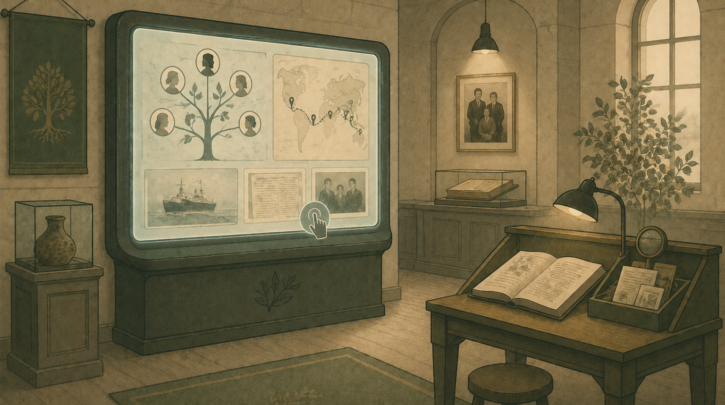 Illustration of the EPIC Irish Emigration Museum and Family History Centre