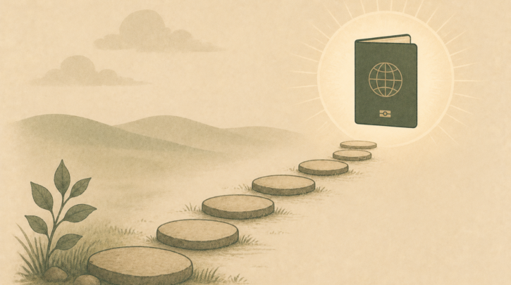 Illustration of the step-by-step Foreign Birth Registration process
