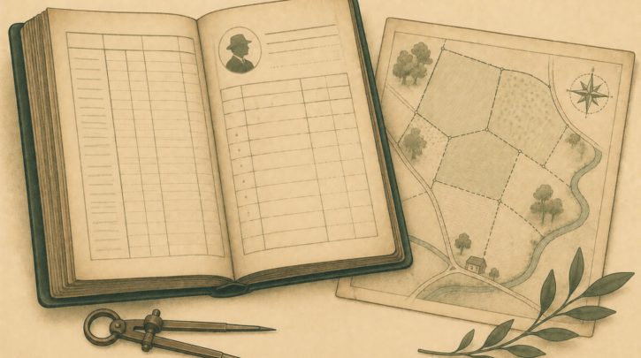 Illustration of Griffith's Valuation property survey ledger