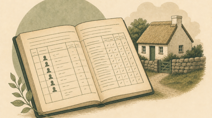 Illustration of the 1901 and 1911 Irish census household forms