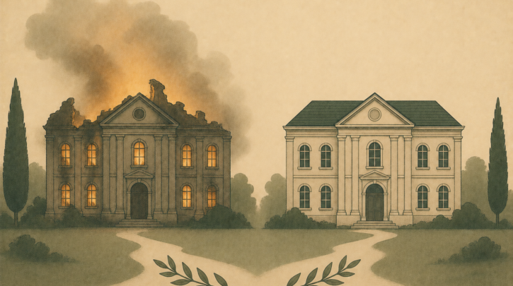 Illustration of Ireland's 1922 Public Record Office fire and the records that survived