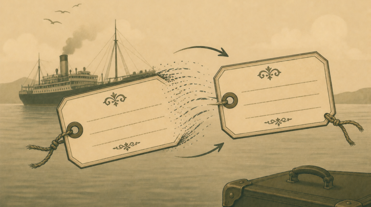 Illustration of an Irish surname changing spelling during anglicization